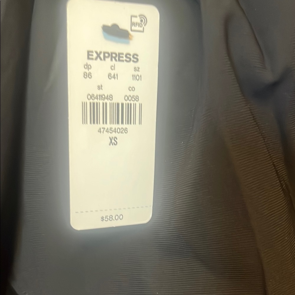 Express Gray Ruffled Tank Top - Picture 2 of 4